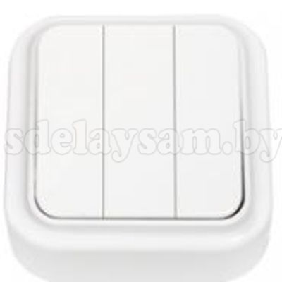 Выключатель А05 6-137 трехклавишный открытой установки