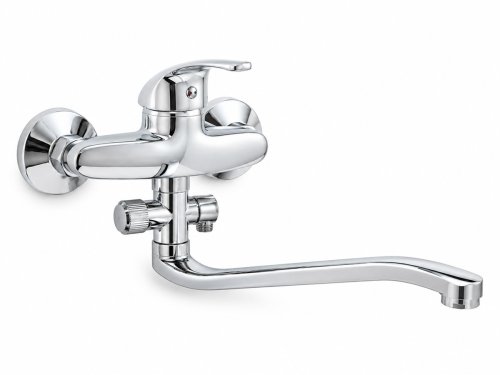 Смеситель для ванны Frap F2129-B, хром, излив 30 см, с душем