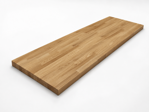 Мебельный щит из дуба 1800×400×40 мм, сорт 1/3, сращённый
