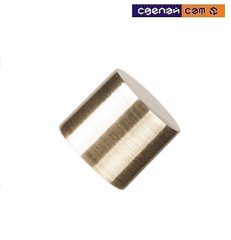 Заглушка D25 Закругленная Антик