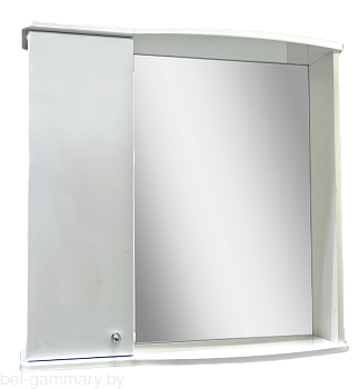 Шкаф настенный Гамма 08м лев. (белый)