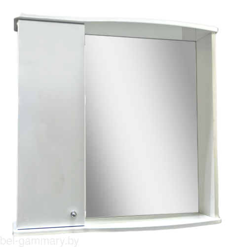 Шкаф настенный Гамма 08м лев. (белый)