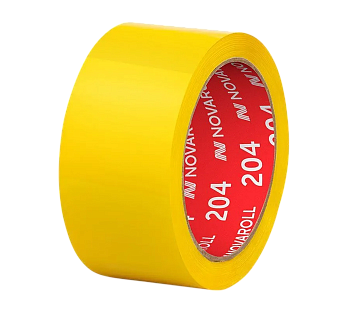 Лента липкая упаковочная 48мм*66м "Нова ролл 204", желтый (36)  00580-054866
