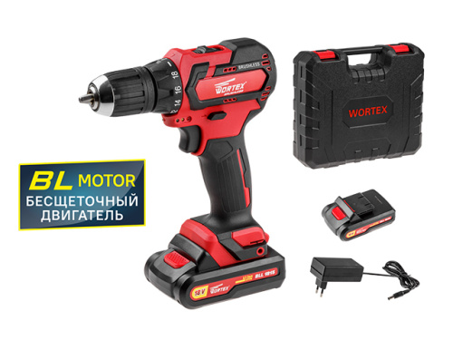 Аккум. дрель-шуруповерт WORTEX BD 1815 DLi в чем., арт.BLD1815DLi00029
