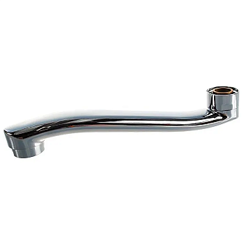 Излив L35S к смес. д/ванны, изогнутый, 35см, S-обр. Ledeme