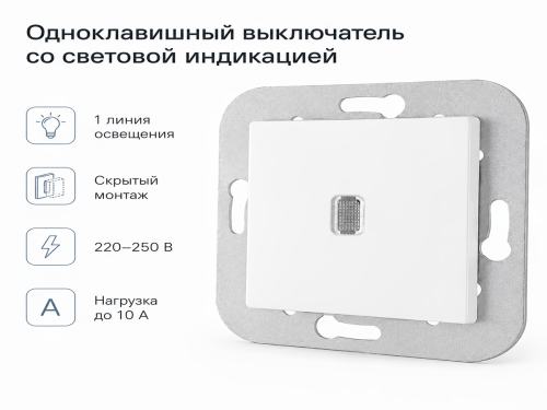 Выключатель С1 10-556 со световой индикацией