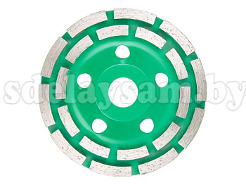 Алмазная чашка 125мм бетон двурядная ВОЛАТ, арт.89040-125