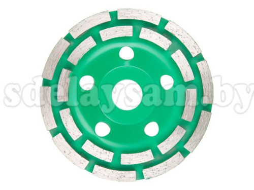 Алмазная чашка 125мм бетон двурядная ВОЛАТ, арт.89040-125