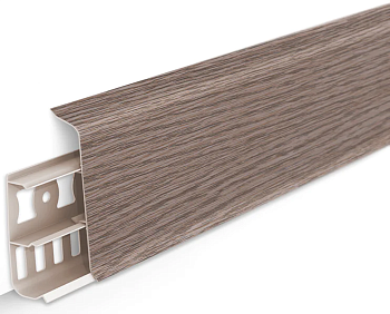 Плинтус напольный 70мм 2,2м "Идеал Деконика", 215 Дуб снежный