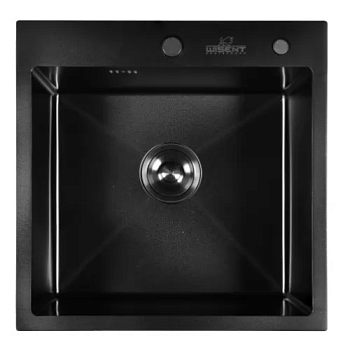 Комплект Мойка WGS35050BD ГРАФИТ ДЕКОР Wisent + Смеситель W4998-4-25C Wisent + сифон W02-114B + коландер W302644B + дозатор WW405B + кор 52х52