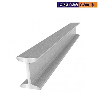 Алюминиевый двутавр 25x8x25x1,5 (1м) ,02487