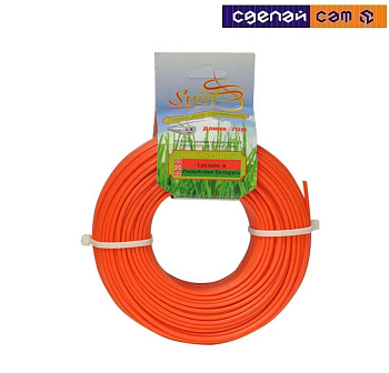 Леска для триммера сечение круг диаметр 2,4 бобина 70 м.