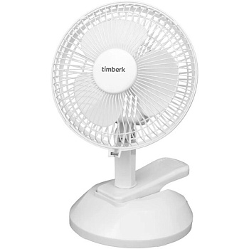 Вентилятор настольный 6" белый Timberk T-DF601       