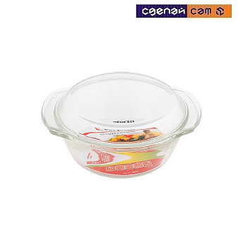 Кастрюля из жаропрочного стекла, 2.0 л