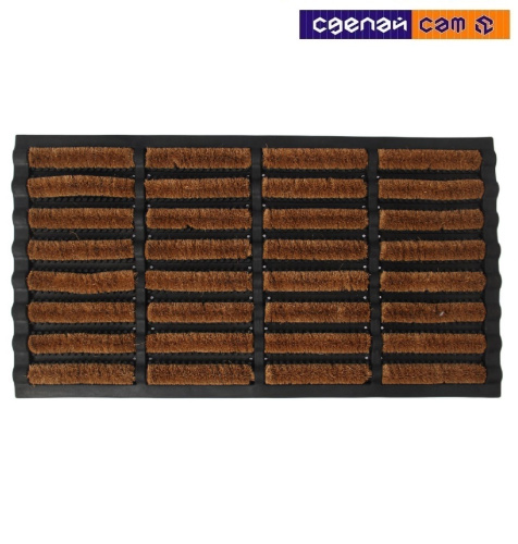 Коврик придверный резиновый с кокосом 45х75 