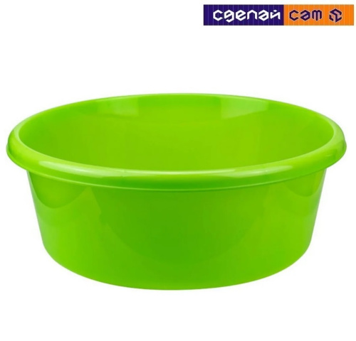 Таз круглый 11л (ярко-зелёный) М 2513     