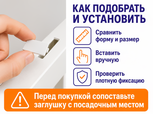 ОКА заглушка универсальная, 1 пара фото 4