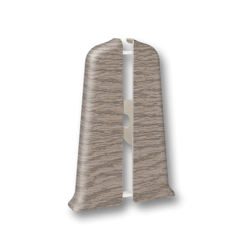 Заглушки (пара) для плинтуса 70мм "Идеал Деконика", 215 Дуб снежный