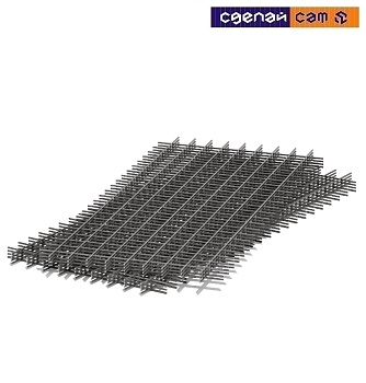 Сетка сварная ПроМетиз 100х100x4мм, 2000x1000мм