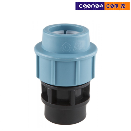 Ниппель для ПЭ-труб нар. 25x3/4" AV Engineering (AVE1062534)