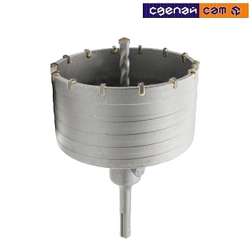 Коронка по бетону д. 80 мм SDS-plus GRAFF c центр.сверлом 110 мм