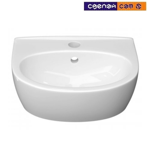 Умывальник-рукомойник керам. с креплением Лаго 36 с/о белый с1