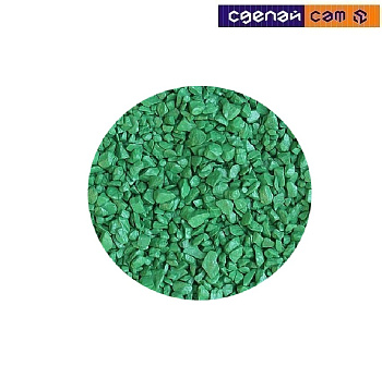 Щебень зеленый декоративный гранитный фас 20кг