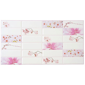 Панель ПВХ коллекция Плитка"Сакура" 955*480*3мм