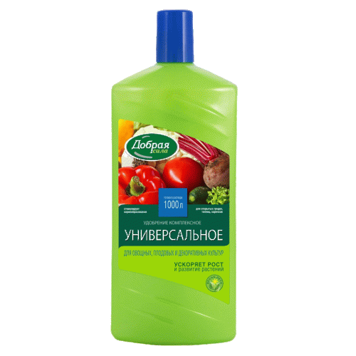 Добрая Сила Удобрение открытого грунта универсальное., канистра 1 л/9 