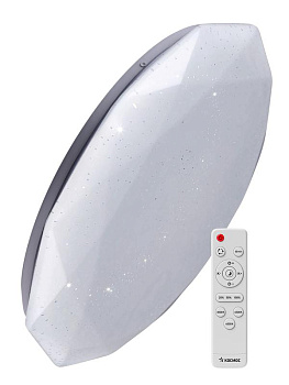 Светильник светодиодный с пультом ДУ КОСМОС  PREMIUM DIAMOND 55Вт 230В 3000-6500К 4400Лм 350*90мм