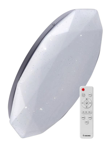 Светильник светодиодный с пультом ДУ КОСМОС  PREMIUM DIAMOND 55Вт 230В 3000-6500К 4400Лм 350*90мм