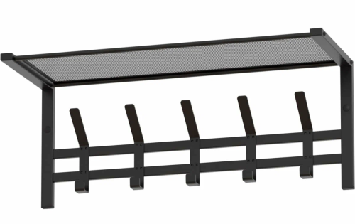 Вешалка с полкой "Торонто 21", hanger with shelf (Черный)
