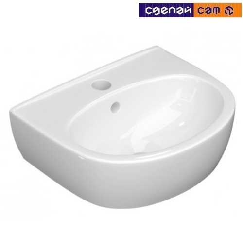 Умывальник-рукомойник керам. с креплением Лаго 36 с/о белый с1