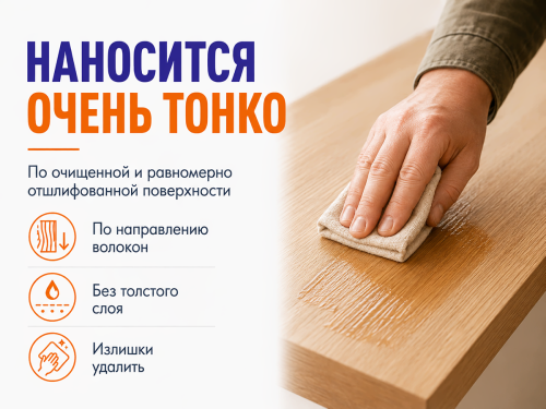 Масло для интерьера PROSTOCOLOR, белый, 0,75 л, 101013 фото 4