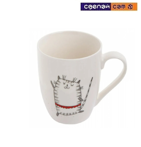 Кружка керамическая, 360 мл, Кот танцует, PERFECTO LINEA