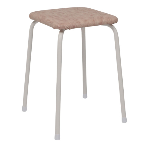 Табурет квадратный «Пенёк крепкий 224» с ЛДСП (Бежевый)