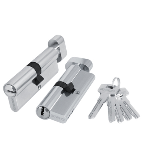 Цилиндровый механизм (200 ZM/70) 2000ZMKnob70(30+10+30) CP хром 5Key с вертушкой (40357) (FUARO)