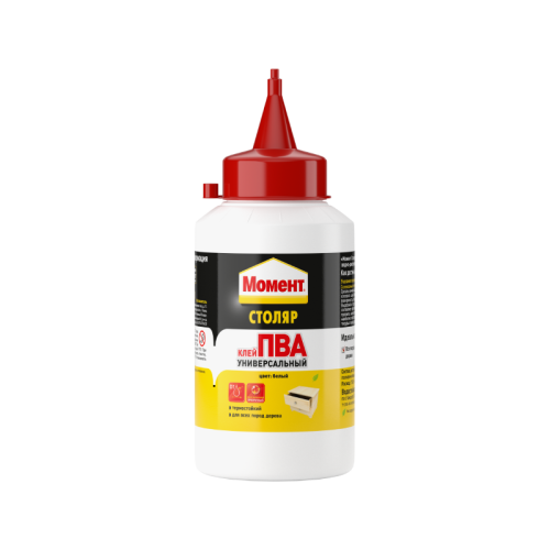 Момент клей водно-дисперсионный Столяр ПВА Универсальный 250 г 1960505