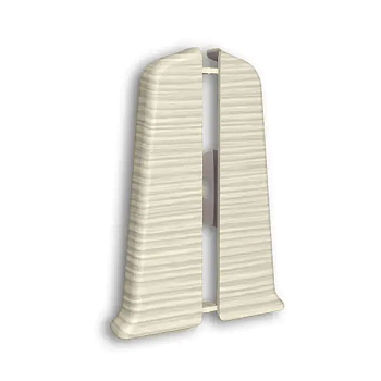 Заглушки (пара) для плинтуса 70мм "Идеал Деконика", 418 Дуб жемчужный