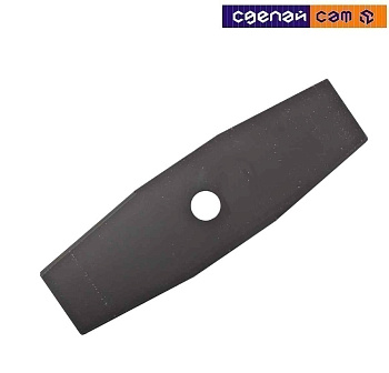 Металлический нож для бензотриммера 2 зуба х 1,4мм х 305мм