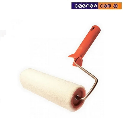 Валик VELUR 200мм ворс 4мм с ручкой 8мм