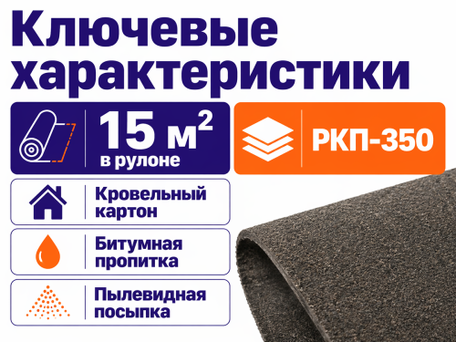 IzoLUX рубероид РКП-350, 15 м² фото 2