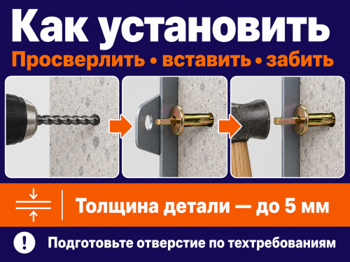 STARFIX анкер-клин 6×40 мм, SMP1-83693-1 фото 4