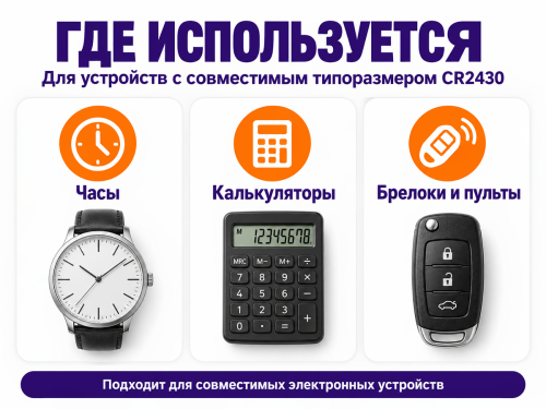 GP батарейка Lithium CR2430, 3 В фото 3