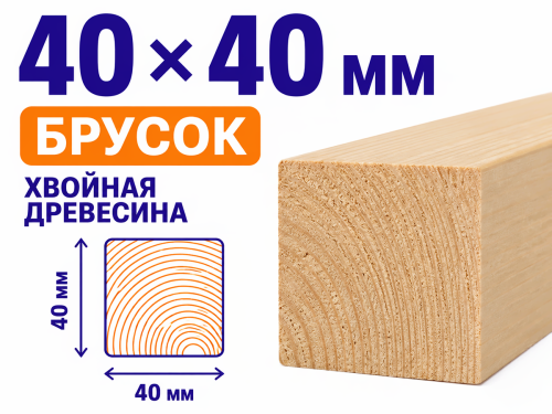 Брусок 40×40 мм фото 2