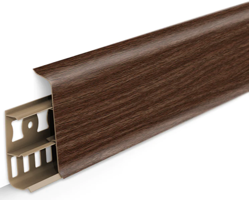 Плинтус напольный 70мм 2,2м "Идеал Деконика", 291 Орех