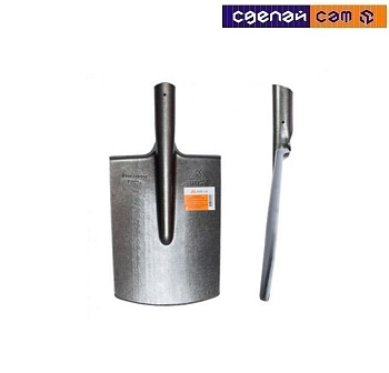 Лопата штыковая прямоугольная (рельсовая сталь) 10413