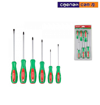 Набор отверток 4шт (SL4х75,SL5х100,PH1х75,PH2х100) ВОЛАТ (17085-04)