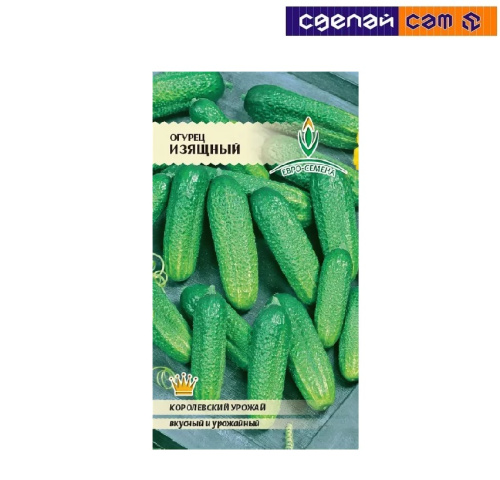 Огурец Изящный цв/п 0,5 гр. Пчелоопыляемый