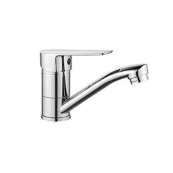 S35-22 смеситель одноручный д/умывальника с поворотным изливом, хром